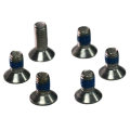 Handrail system glass clip screw fittings and rubber